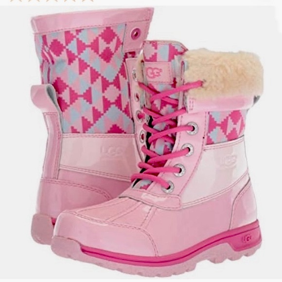 UGG BUTTE II PATENT TRUCKEE WATERPROOF LEATHER BOOTS - Picture 1 of 16